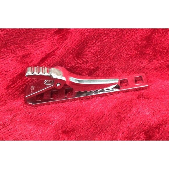 Elite by De Maurier Cufflink and Tie Bar in Silver Tone Metal Original Box - Picture 6 of 6